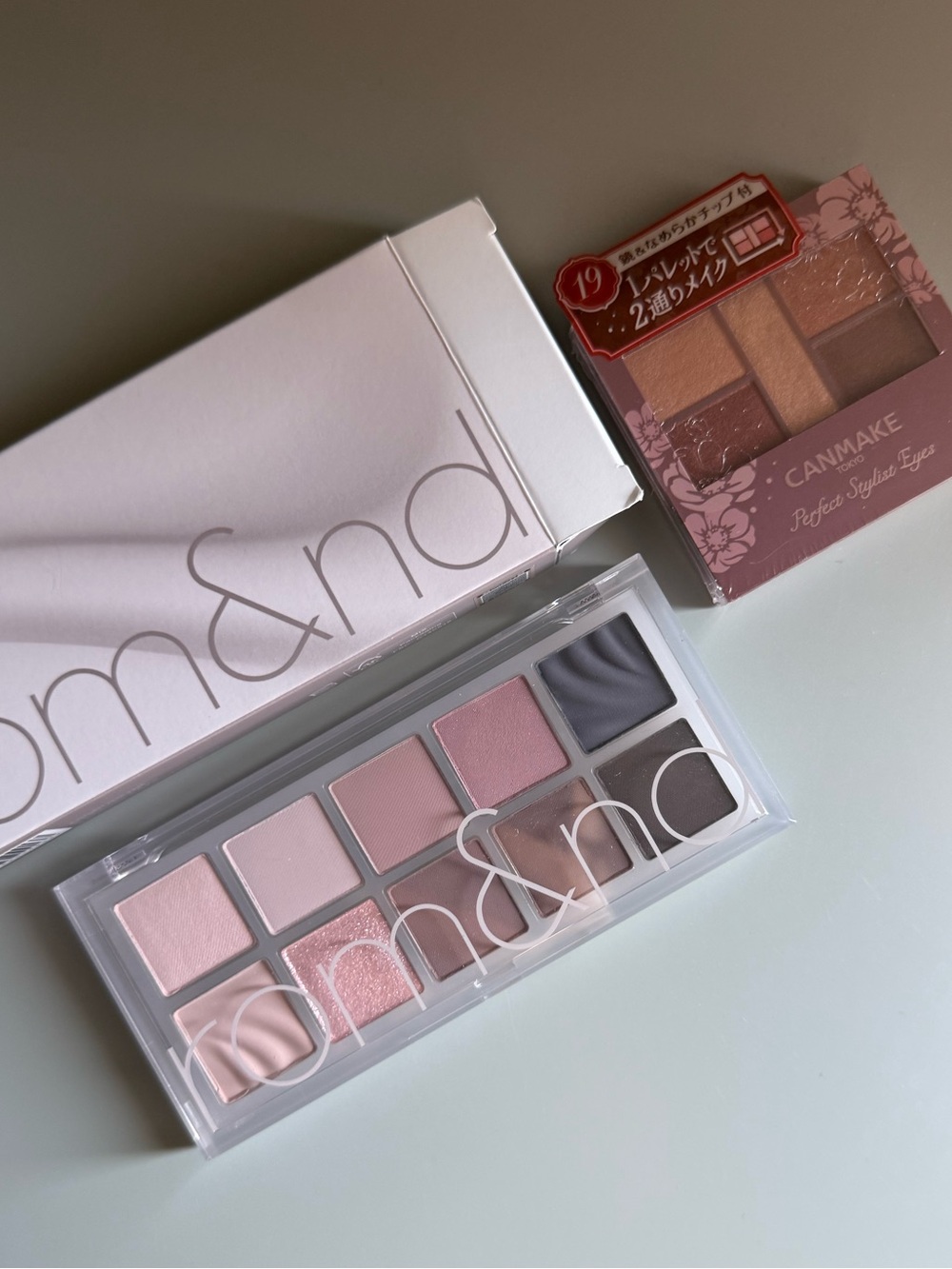 Rom&nd + Canmake Eyeshadow